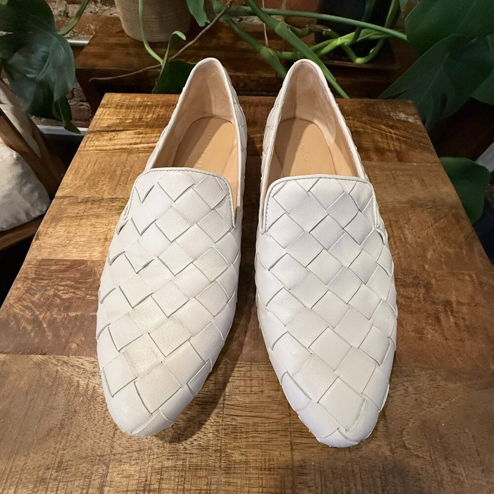 Veronica Beard "Griffin" Basketweave Loafers